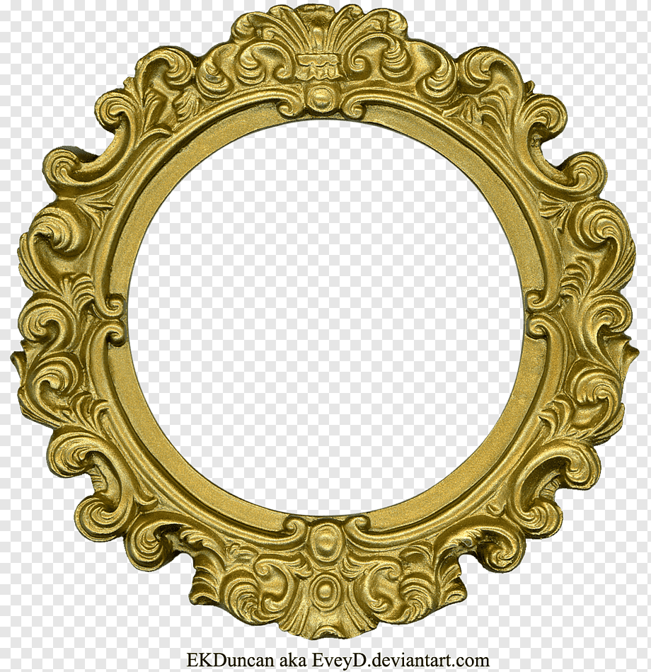 frame, Golden Round Frame, golden Frame, rectangle, circle Frame png