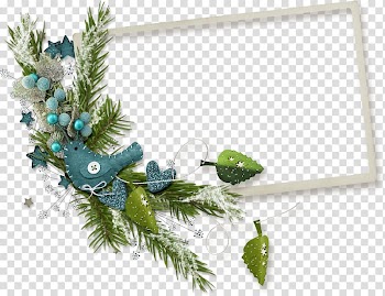 Frame , Green leaves frame transparent background PNG clipart
