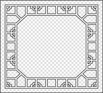 Frame Icon, Honorable black frame transparent background PNG clipart