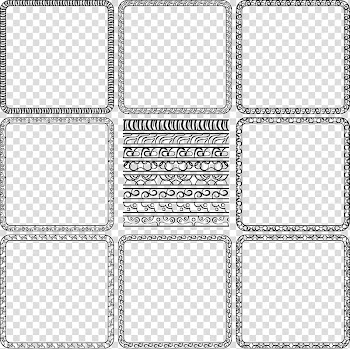 Frame Illustration, Border design transparent background PNG clipart