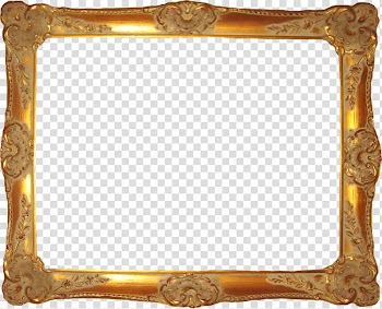 Frame illustration, frame Digital frame , Gold frame material transparent background PNG clipart