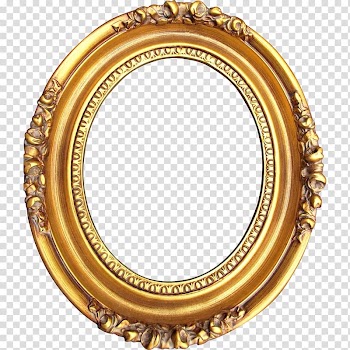 Frame illustration, Frames Levkas Gold Wood Oval, oval transparent background PNG clipart