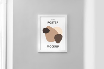 Frame Interior Mockup freebie poster kup 