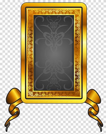 Frame MLB Pattern, Gold Frame transparent background PNG clipart