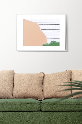 Frame mockup psd with pastel | Free PSD Mockup - rawpixel