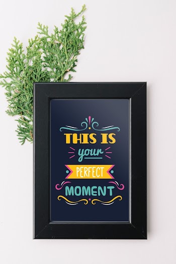 Frame mockup with nature concept for quotes Free Psd