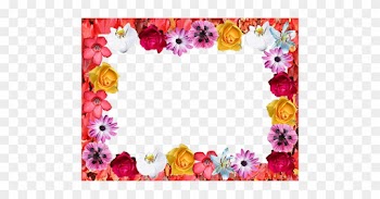 Frame Of Pretty Hand Drawn Flowers Vector Free - Garden Roses