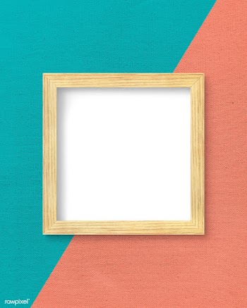 Frame on a two toned wall | Free stock psd mockup - 586165
