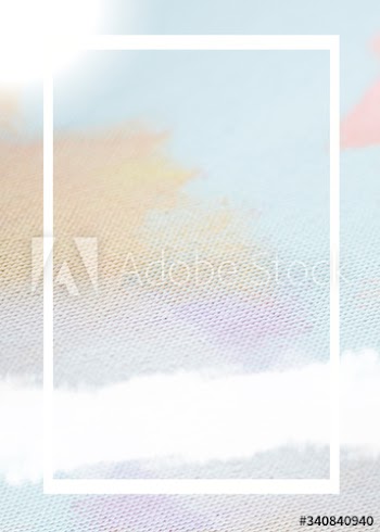 Frame on pastel color background