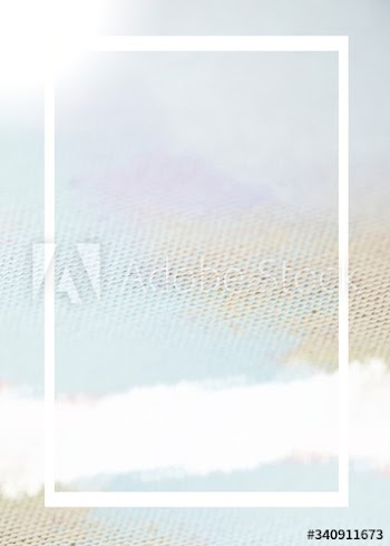 Frame on pastel color background
