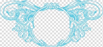 Frame Ornament , Aqua Border Frame transparent background PNG clipart
