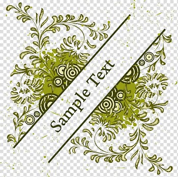 Frame Ornament , Curly grass patterns on transparent background PNG clipart