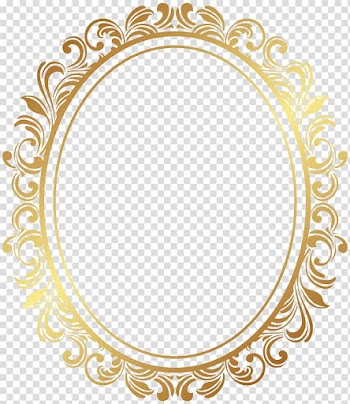 Frame, Oval Border Deco Frame , oval gold ornate frame transparent background PNG clipart