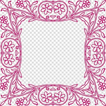 Frame Paper Ornament , Flower Border transparent background PNG clipart