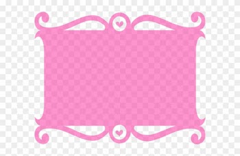 Frame Pink Heart Clip Art - Pink Doodle Frame Png