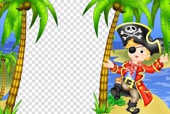 Frame Piracy Child , Pirate Frame transparent background PNG clipart