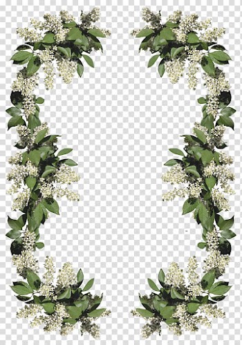 Frame , Plant garland border transparent background PNG clipart