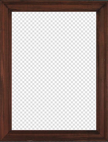 Frame , rectangular brown wooden frame art transparent background PNG clipart