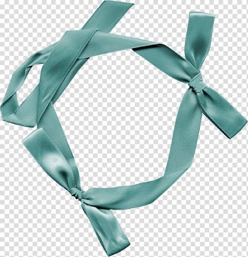 Frame Ribbon , Blue ribbon bow transparent background PNG clipart