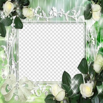Frame Rose Vecteur Computer file, White rose frame transparent background PNG clipart