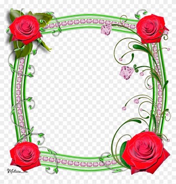 Frame Roses With Swirls Png By Melissa-tm - Frames Png