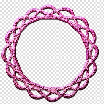 Frame, round pink frame transparent background PNG clipart