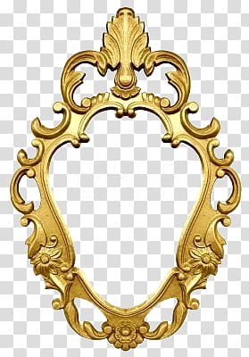 Frame s, oval gold frame transparent background PNG clipart