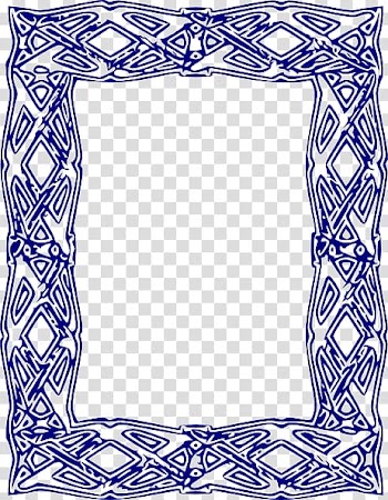 Frame Scalable Graphics , Free Blue Borders And Frames transparent background PNG clipart