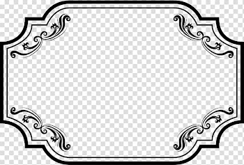 Frame Scalable Graphics Ornament, Chinese Retro Black Frame transparent background PNG clipart