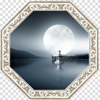 Frame Template, Lake Night sash transparent background PNG clipart