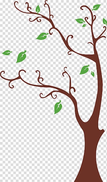 Frame Tree Sticker Decal Wall, Illustration tree transparent background PNG clipart