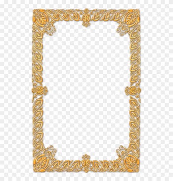 Frame Vintage Gold Ornate - Gold Frame Portrait Png