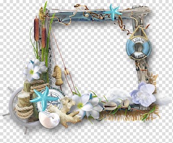 Frame , Vintage marine border transparent background PNG clipart