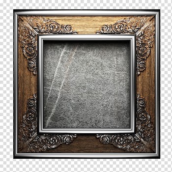 Frame , Vintage silver frame transparent background PNG clipart