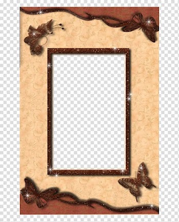 Frame, Vintage yellow frame transparent background PNG clipart