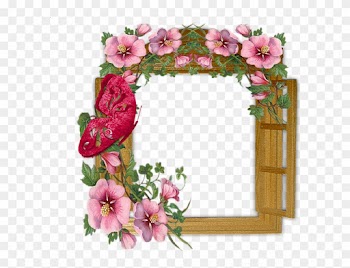 Frame Window In Flowers Clipart Window Borders And - Flowers Photo Frame Download
