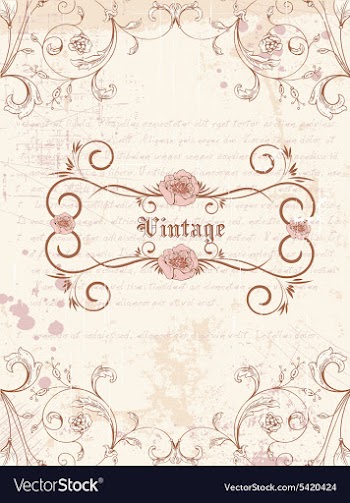 Frame with floral vector image