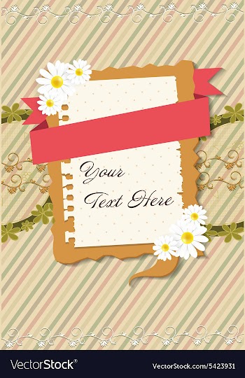 Frame with flowers vector image