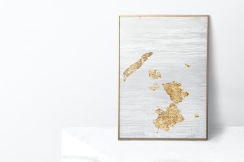 Frame with gold painting, abstract art design… | Free stock photo | High Resolution image