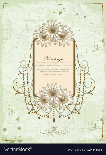 Frame with grunge vector image