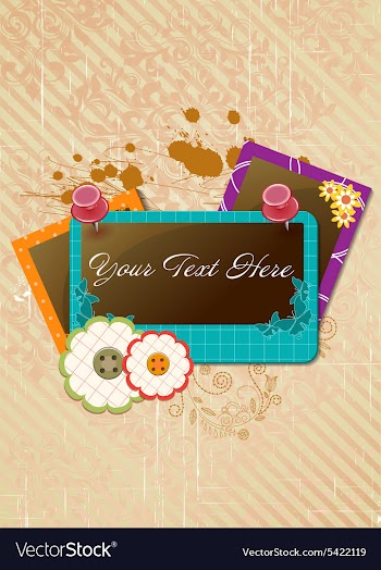 Frame with grunge vector image