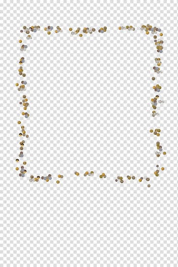 Frame with money and coins, square gray frame transparent background PNG clipart