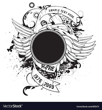 Frame with scrolls vector image