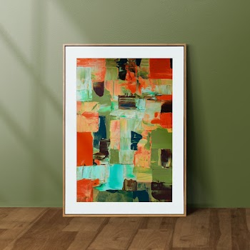 Frame with textured painting, abstract art… | Free stock photo | High Resolution image