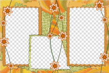 Frame, Yellow star decorative border Frame transparent background PNG clipart