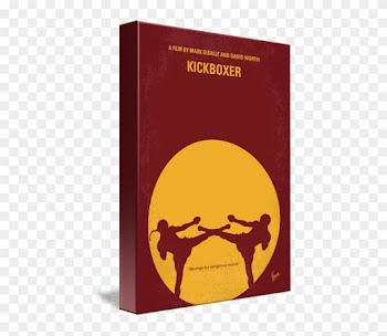 Framed Canvas Art - Kickboxer Minimal Movie Poster