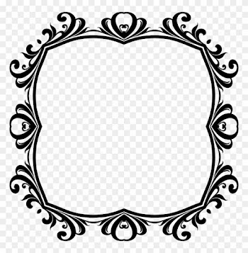 Framed Painting Clipart Black And White Clipart Decorative - Picture Frame
