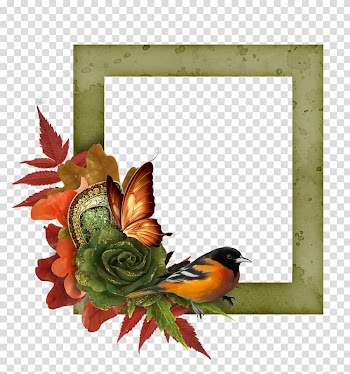 Frames Autumn Blue, quadros transparent background PNG clipart