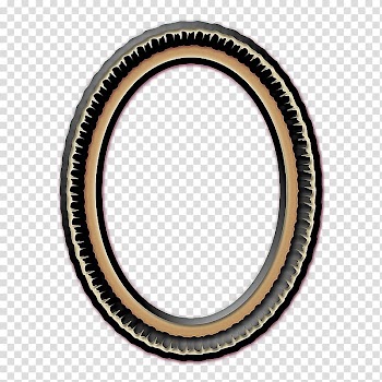 Frames Bevel, oval transparent background PNG clipart