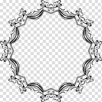 Frames Black and white , frame transparent background PNG clipart